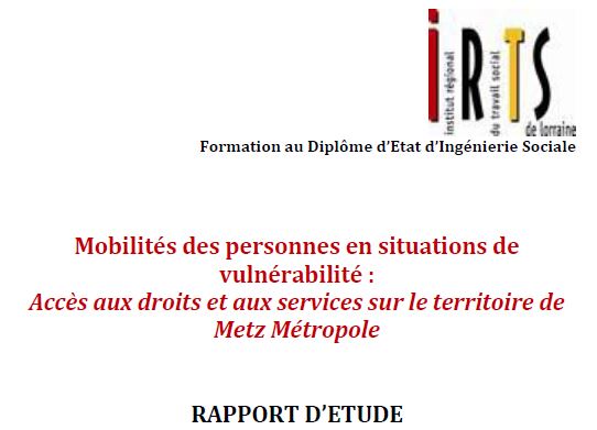 Mobilité étude IRTS